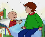 Caillou envoie une lettre