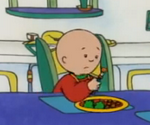 Caillou n'aime pas les légumes